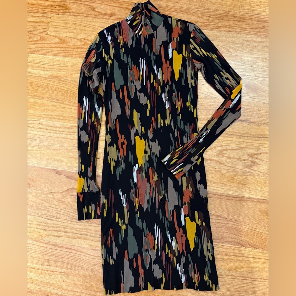 Petit Pois by Viviana G Oregon Muticolor Mesh Dress Bodycon Size Medium - Picture 2 of 12